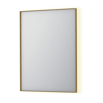 Bad&Design Spejle SP32 spejl med indirekte LED i børstet mat guld - 60x4x80
