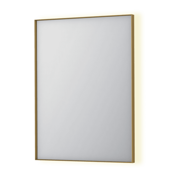 Bad&Design Spejle SP32 spejl med indirekte LED i børstet mat guld - 60x4x80
