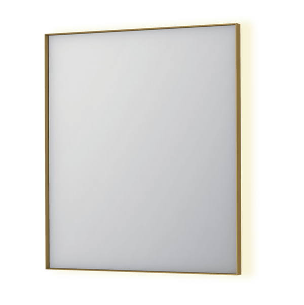 Bad&Design Spejle SP32 spejl med indirekte LED i børstet mat guld - 70x4x80