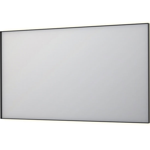 Bad&Design Spejle SP32 spejl med indirekte LED i børstet metal sort - 140x4x80