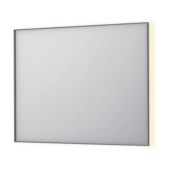 Bad&Design Spejle SP32 spejl med indirekte LED i børstet rustfri stål - 100x4x80