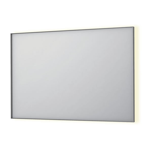 Bad&Design Spejle SP32 spejl med indirekte LED i børstet rustfri stål - 120x4x80