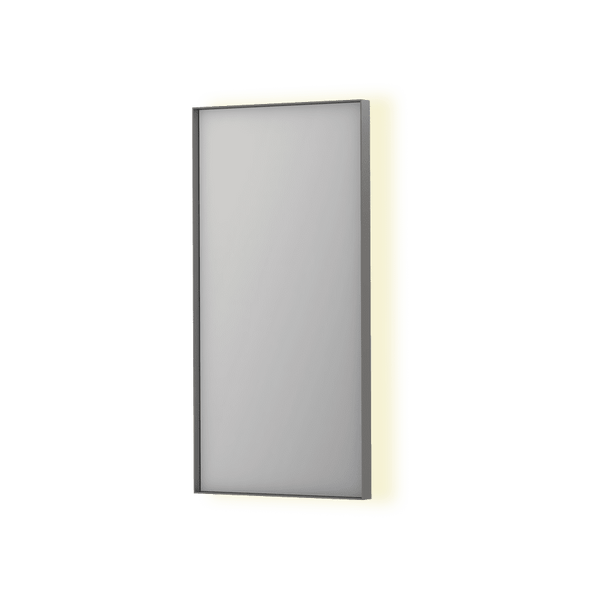 Bad&Design Spejle SP32 spejl med indirekte LED i børstet rustfri stål - 40x4x80