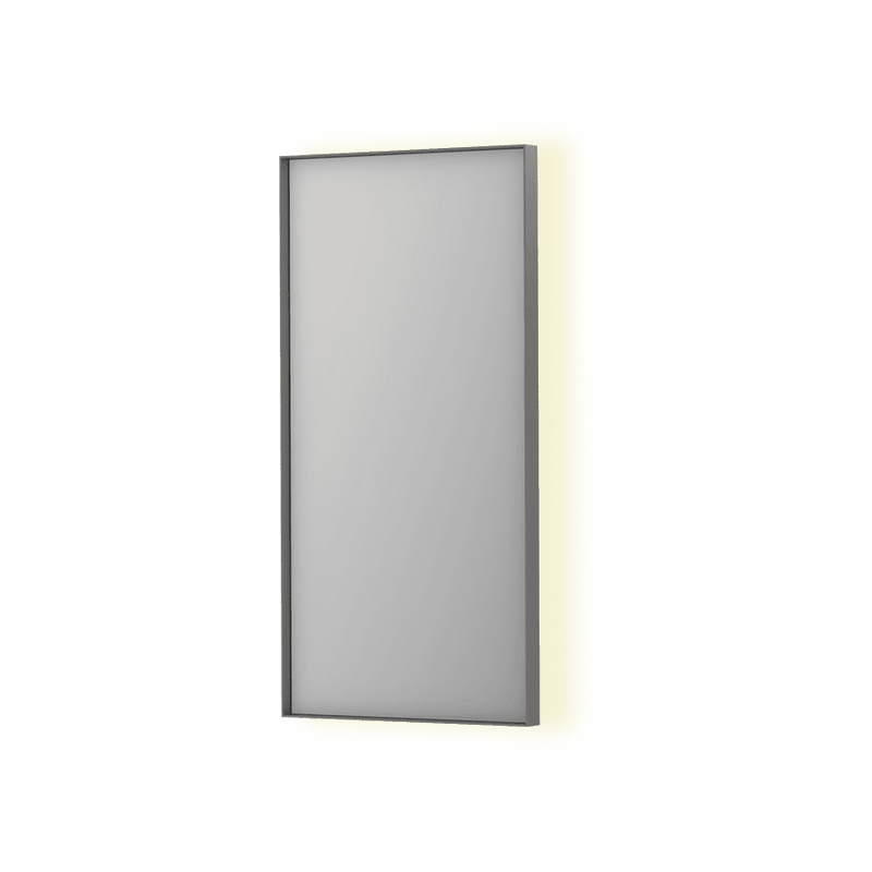 Bad&Design Spejle SP32 spejl med indirekte LED i børstet rustfri stål - 40x4x80
