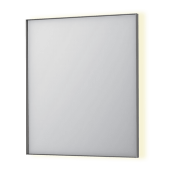 Bad&Design Spejle SP32 spejl med indirekte LED i børstet rustfri stål - 70x4x80