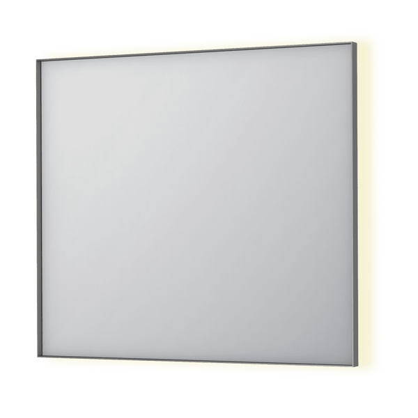 Bad&Design Spejle SP32 spejl med indirekte LED i børstet rustfri stål - 90x4x80