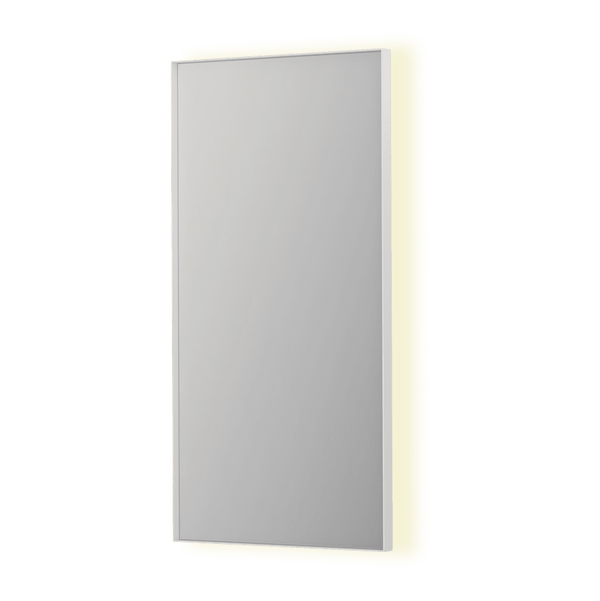 Bad&Design Spejle SP32 spejl med indirekte LED i mathvid - 50x4x100