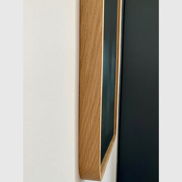 Bad&Design Spejl med ramme i egetræ - 100x60cm