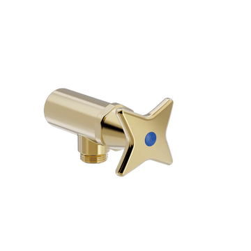 Bad&Design Toni Copenhagen Krydsgreb 1/2" aftapventil med vandret spindel - messing