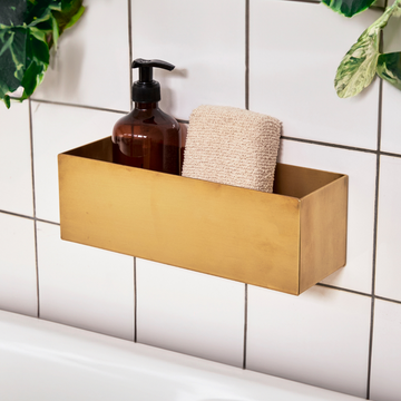 Bastant Design Tilbehør Bastant Design brusehylde - messing natur