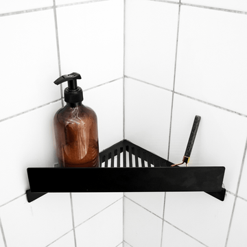 Bastant Design Tilbehør Bastant Design shampoohylde, hjørne - mat sort