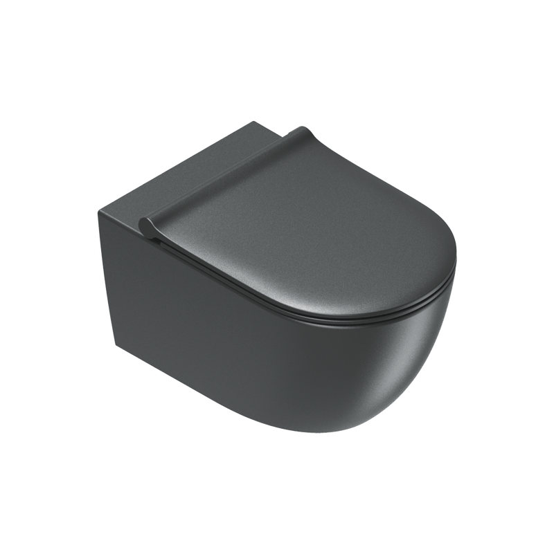 Catalano Toiletter Catalano SFERA55 Silentech Vægskål - 55x35cm - Nero Satinato