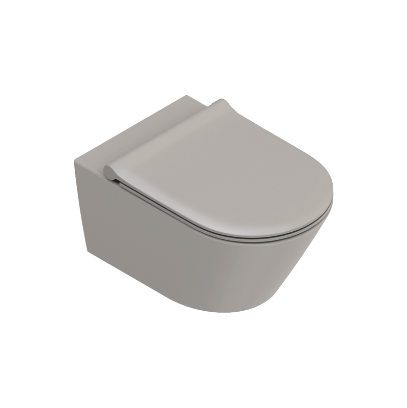 Catalano Toiletter Catalano ZERO55R Newflush Vægskål 55x35cm - Cemento Satinato