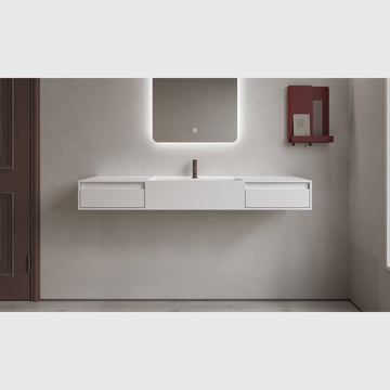 Copenhagen Bath Håndvaske Copenhagen Bath Modul 140 med skuffer - mat hvid