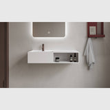 Copenhagen Bath Håndvaske Copenhagen Bath Modul 80 SH venstre med hylde - mat hvid