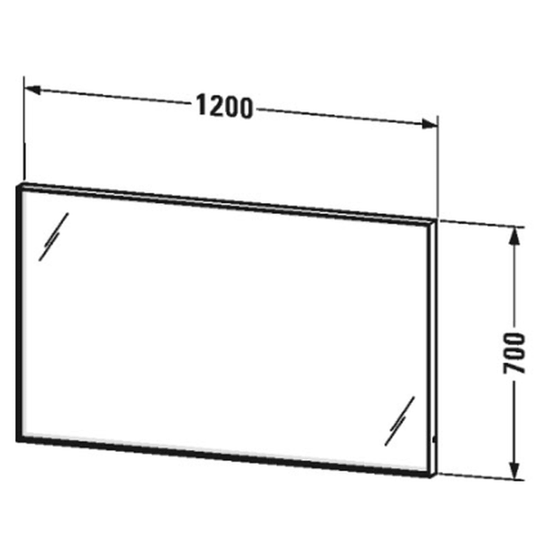 Duravit Duravit L-Cube spejl - 100cm