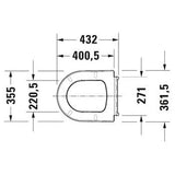 Duravit Toiletsæder Duravit ME by Starck toiletsæde med SoftClose og quick-release - mat hvid