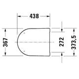 Duravit Toiletsæder Duravit ME by Starck toiletsæde med SoftClose og quick-release - mat hvid