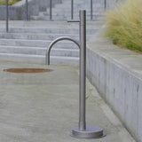 Frostline Udendørs Frostline DUO fritstående vandpost F004 - glasblæst rustfrit stål