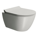 GSI Toiletter GSI Pura kompakt vægtoilet m. Swirlflush - 50x36cm - cenere mat