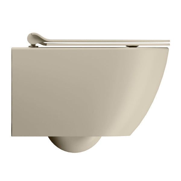 GSI Toiletter GSI Pura kompakt vægtoilet m. Swirlflush - 50x36cm - creta mat