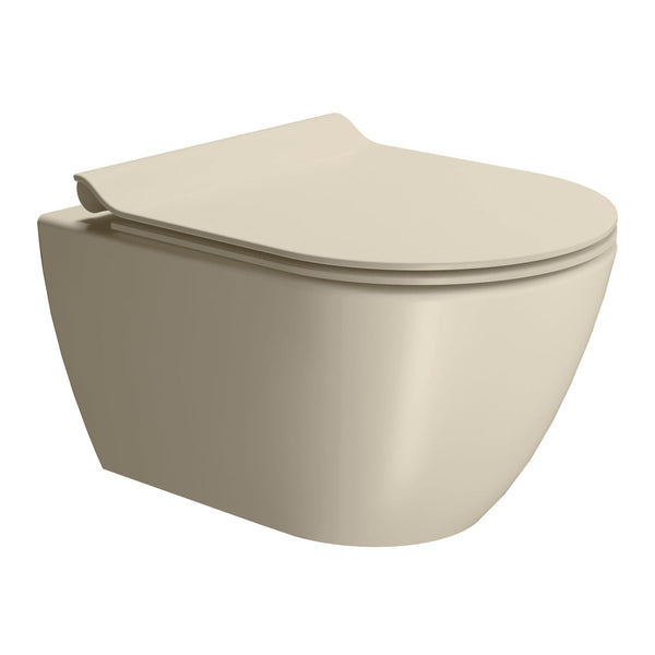 GSI Toiletter GSI Pura kompakt vægtoilet m. Swirlflush - 50x36cm - creta mat