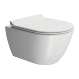 GSI Toiletter GSI Pura kompakt vægtoilet m. Swirlflush - 50x36cm - mat hvid