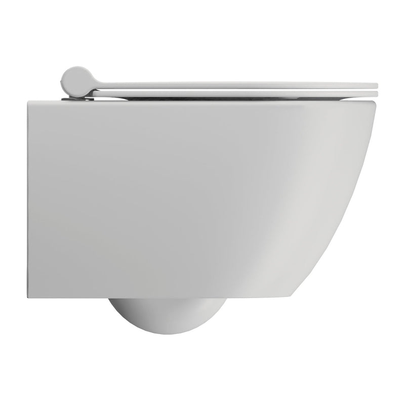 GSI Toiletter GSI Pura kompakt vægtoilet m. Swirlflush - 50x36cm - mat hvid