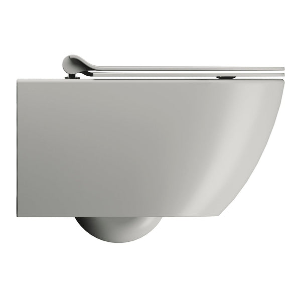 GSI Toiletter GSI Pura vægtoilet m. Swirlflush - 55x36cm - cenere mat