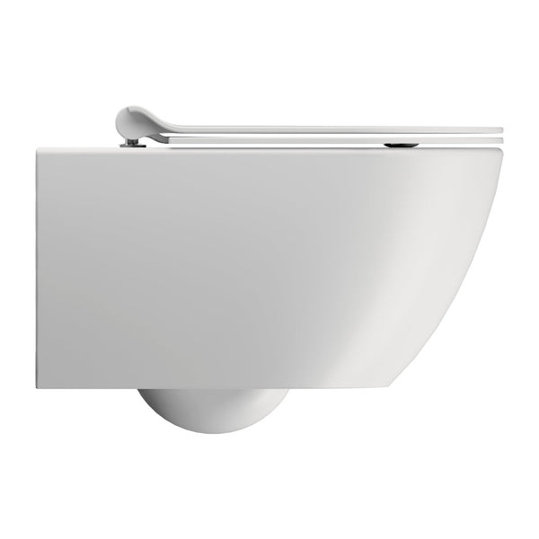 GSI Toiletter GSI Pura vægtoilet m. Swirlflush - 55x36cm - mat hvid