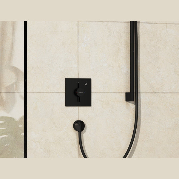 hansgrohe Bruser til indbygning Hansgrohe DuoTurn E Armatur til indbygning 1 udtag – mat sort