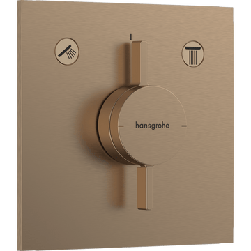hansgrohe Hansgrohe DuoTurn E Armatur til indbygning 2 udtag – børstet bronze