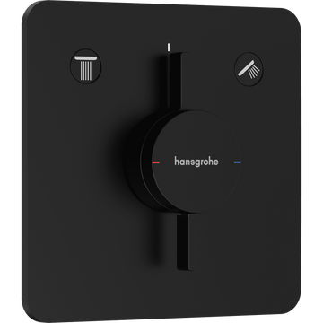 hansgrohe Hansgrohe DuoTurn Q Armatur til indbygning 2 udtag – mat sort