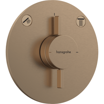 hansgrohe Hansgrohe DuoTurn S Armatur til indbygning 2 udtag – børstet bronze