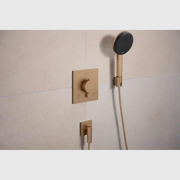 Hansgrohe Bruser til indbygning Hansgrohe Ecostat Comfort E Termostatarmatur til indbygning med afspærring til 2 udtag – børstet bronze PVD