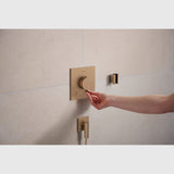 Hansgrohe Bruser til indbygning Hansgrohe Ecostat Comfort E Termostatarmatur til indbygning med afspærring til 2 udtag – børstet bronze PVD