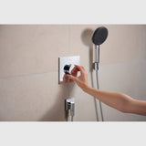 Hansgrohe Bruser til indbygning Hansgrohe Ecostat Comfort E Termostatarmatur til indbygning med afspærring til 2 udtag – krom