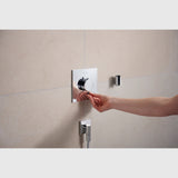 Hansgrohe Bruser til indbygning Hansgrohe Ecostat Comfort E Termostatarmatur til indbygning med afspærring til 2 udtag – krom