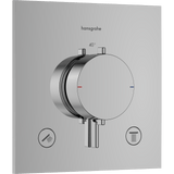 Hansgrohe Bruser til indbygning Hansgrohe Ecostat Comfort E Termostatarmatur til indbygning med afspærring til 2 udtag – krom