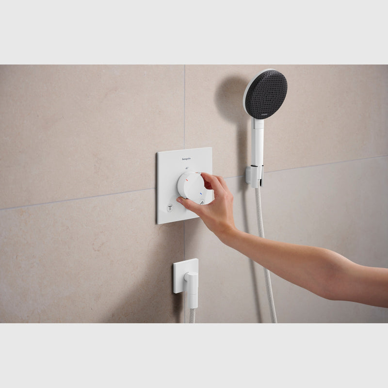 Hansgrohe Bruser til indbygning Hansgrohe Ecostat Comfort E Termostatarmatur til indbygning med afspærring til 2 udtag – mat hvid