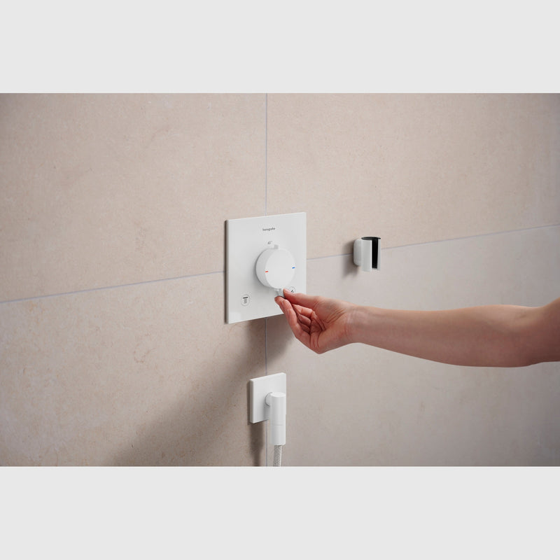 Hansgrohe Bruser til indbygning Hansgrohe Ecostat Comfort E Termostatarmatur til indbygning med afspærring til 2 udtag – mat hvid