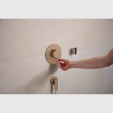 Hansgrohe Bruser til indbygning Hansgrohe Ecostat Comfort S Termostatarmatur til indbygning med afspærring til 1 udtag – børstet bronze PVD
