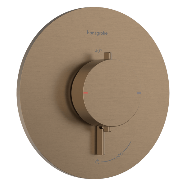 Hansgrohe Bruser til indbygning Hansgrohe Ecostat Comfort S Termostatarmatur til indbygning med afspærring til 1 udtag – børstet bronze PVD