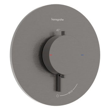 Hansgrohe Bruser til indbygning Hansgrohe Ecostat Comfort S Termostatarmatur til indbygning med afspærring til 1 udtag – børstet sort krom PVD