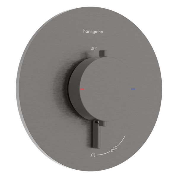 Hansgrohe Bruser til indbygning Hansgrohe Ecostat Comfort S Termostatarmatur til indbygning med afspærring til 1 udtag – børstet sort krom PVD