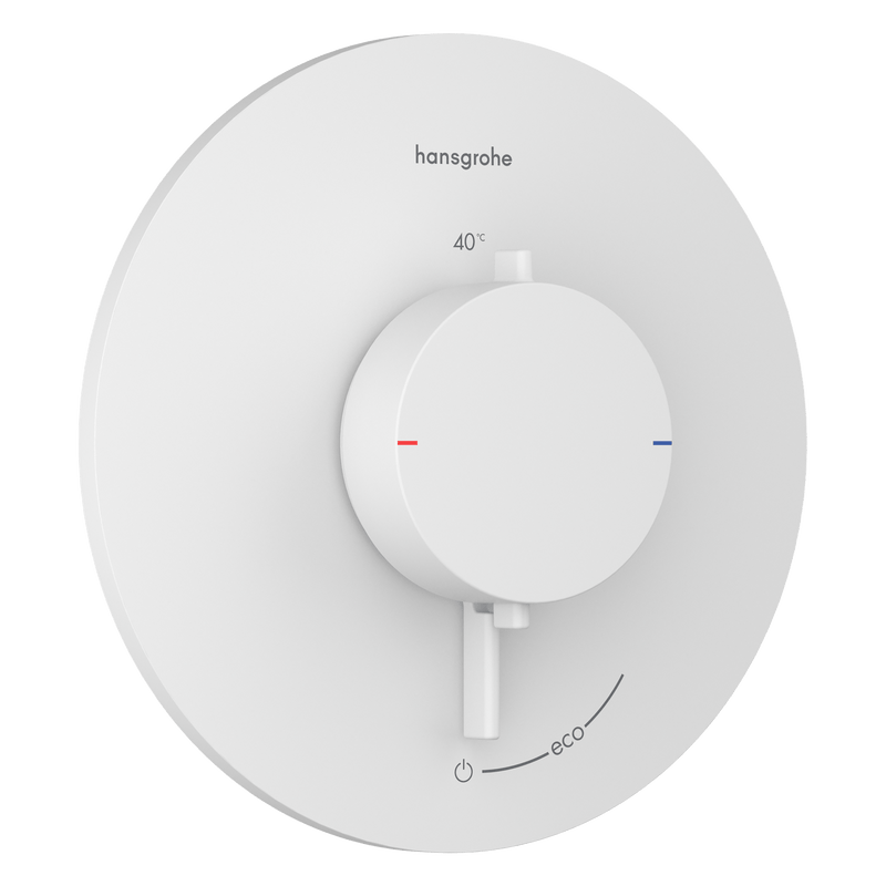 Hansgrohe Bruser til indbygning Hansgrohe Ecostat Comfort S Termostatarmatur til indbygning med afspærring til 1 udtag – mat hvid