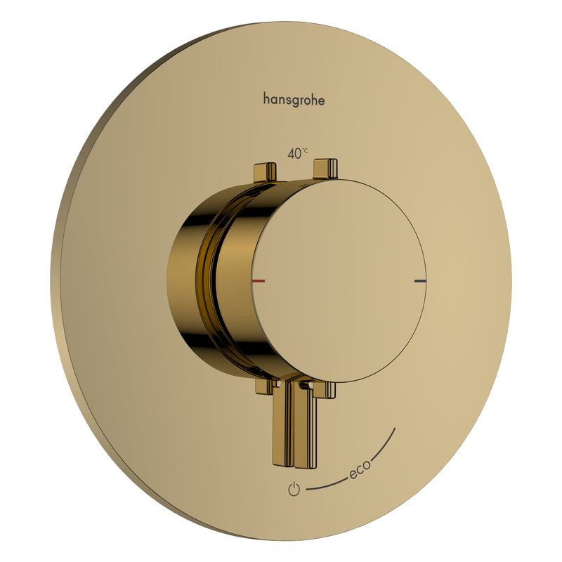 Hansgrohe Bruser til indbygning Hansgrohe Ecostat Comfort S Termostatarmatur til indbygning med afspærring til 1 udtag – poleret guld-optik PVD