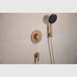 Hansgrohe Bruser til indbygning Hansgrohe Ecostat Comfort S Termostatarmatur til indbygning med afspærring til 2 udtag – børstet bronze PVD