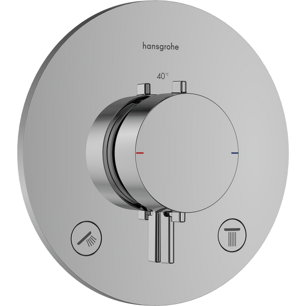 Hansgrohe Bruser til indbygning Hansgrohe Ecostat Comfort S Termostatarmatur til indbygning med afspærring til 2 udtag – krom