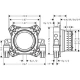 hansgrohe Hansgrohe iBox universal 2 Indbygningsdel inkl. lækagesikringer G 1/2"